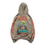 Grafitti Sweatshirts Graffiti European and American plus Velvet Hooded Sweater