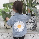 Children Girl Embellish Denim Jacket Kids' Top