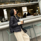 Women Winter Coats Puffer Jacket down Coat Winter Loose Lapel White Duck down Women's Light & Fashionable Short Coat