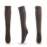 Winter Thick Knit Thigh High Socks Long Stockings Boot Fall/Winter Warm Wool Leg Warmer Stockings Christmas Boot Cover