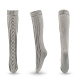 Winter Thick Knit Thigh High Socks Long Stockings Boot Fall/Winter Warm Wool Leg Warmer Stockings Christmas Boot Cover