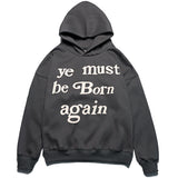 Kanye West KSG Hoodie Printed Loose Pullover Hoodie Sweater Coat