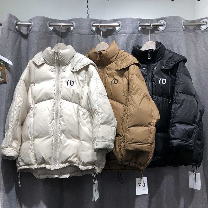 Women Winter Coats Puffer Jacket Down Coat Down Jacket Female Loose Warm Hooded White Duck Down Coat