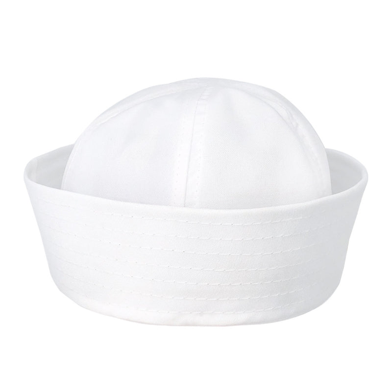 Sailor Hat Dome White Curling Sailor Navy Hat Boat Anchor Logo Embroidered Captain Hat