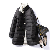 Women Winter Coats Puffer Jacket Down Coat Women's Mid-Length Autumn and Winter Lightweight Stand Collar Women's Baggy Coat