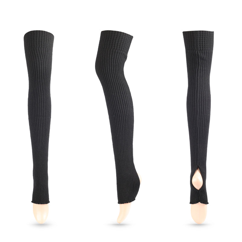 Winter Thick Knit Thigh High Socks Long Stockings Boot Stockings Yoga Warm Wool Leg Guard