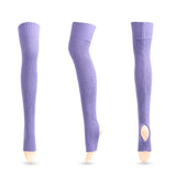 Winter Thick Knit Thigh High Socks Long Stockings Boot Stockings Yoga Warm Wool Leg Guard