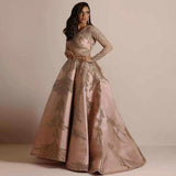 Olivia Wilde Dress Gilding Long Sleeve Dress Banquet Sexy Evening Dress