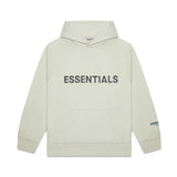 Fog Fear of God Essentials Hoodie Double-Line Fleece Hoodie Avocado Green Letter Hooded Sweater
