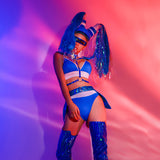 Women Rave Outfits Tops Sexy DJ Bikini Nightclub Casual Fashionable Female
