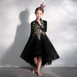 Princess Charlotte Flower Girl Dress Host Evening Dress Catwalk Costume for Piano Performance
