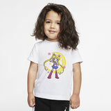 Printed Short-Sleeved T-shirt White Base Shirt