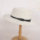 Fedora Golf Hats Autumn Winter Retro Black Wool Hat