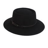 Fedora Golf Hats Autumn Winter Retro Black Wool Hat