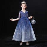 Princess Charlotte Flower Girl Dress Catwalk Evening Children's Piano Costume Little Girl Host Princess Dress