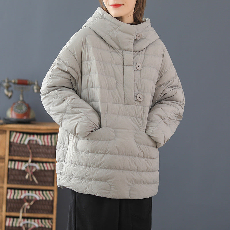 Women Winter Coats Puffer Jacket Down Coat Long Sleeve Hooded Down Jacket Women's Winter Lightweight White Duck Down Coat