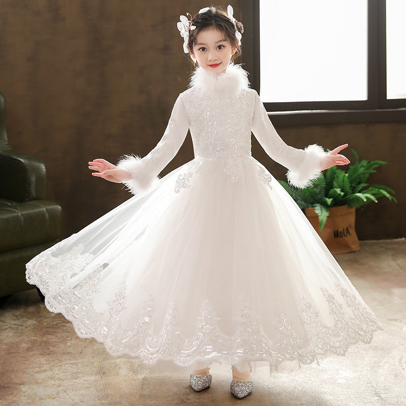 Princess Charlotte Flower Girl Dress Birthday  Princess  Children's Wedding Catwalk Evening Dress