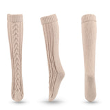 Winter Thick Knit Thigh High Socks Long Stockings Boot Fall/Winter Warm Wool Leg Warmer Stockings Christmas Boot Cover