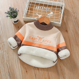 Boys Sweater Children's Mink Fur Christmas Deer Thickened Student Sweater