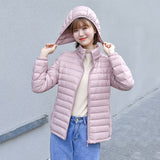 Women Winter Coats Puffer Jacket Down Coat Lightweight Down Jacket Women's Short Detachable Hat Coat