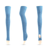 Winter Thick Knit Thigh High Socks Long Stockings Boot Stockings Yoga Warm Wool Leg Guard
