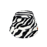 Leopard Fur Hat Retro Fisherman Hat