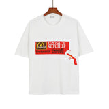 Cactus Jack McDonalds Shirt Travis Scott Cactus Jack Short Loose-Fitting Casual T-shirt