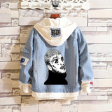 Comic Denim Jacket Men's Women's Pullover Coat Spring Clothing
