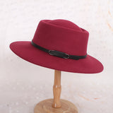 Fedora Golf Hats Autumn Winter Retro Black Wool Hat