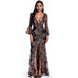 Homecoming Dresses Tight Sexy Retro Long Sleeve Sequins Dress