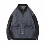 Men Denim Jacket Men's Loose Retro Jacket