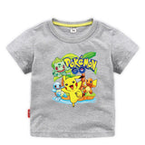 Children Pokemon Pikachu T Shirt Children's Clothing Children's Summer Clothing Short Sleeve T-shirt