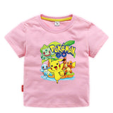 Children Pokemon Pikachu T Shirt Children's Clothing Children's Summer Clothing Short Sleeve T-shirt