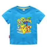 Children Pokemon Pikachu T Shirt Children's Clothing Children's Summer Clothing Short Sleeve T-shirt