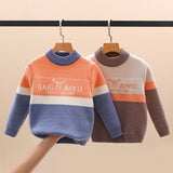 Boys Sweater Children's Mink Fur Christmas Deer Thickened Student Sweater