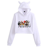 Friends Joey Hoodie Cat Ears Cropped Women's Hat