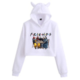 Friends Joey Hoodie Cat Ears Cropped Women's Hat