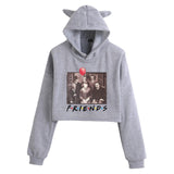 Friends Joey Hoodie Cat Ears Cropped Women's Hat