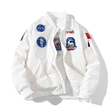 NASA Varsity Jacket Casual Coat Men's and Women's Embroidered Loose Autumn and Winter