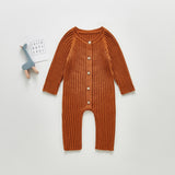 Spring Rompers Long Sleeve Knitted One-Piece Romper Outwear
