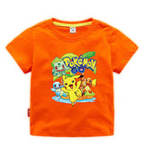 Children Pokemon Pikachu T Shirt Children's Clothing Children's Summer Clothing Short Sleeve T-shirt