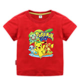 Children Pokemon Pikachu T Shirt Children's Clothing Children's Summer Clothing Short Sleeve T-shirt