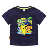 Children Pokemon Pikachu T Shirt Children's Clothing Children's Summer Clothing Short Sleeve T-shirt