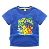 Children Pokemon Pikachu T Shirt Children's Clothing Children's Summer Clothing Short Sleeve T-shirt