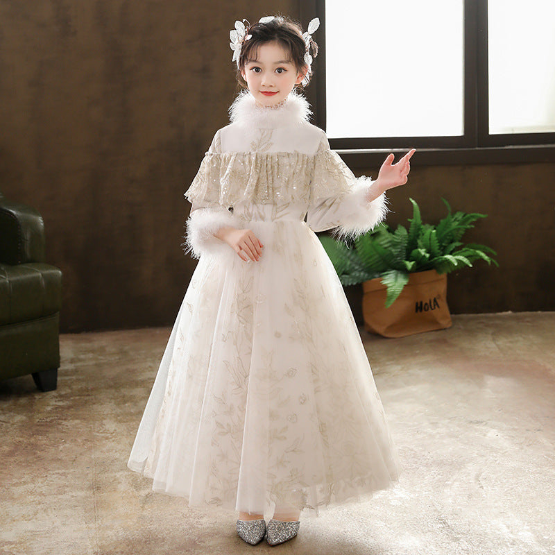 Princess Charlotte Flower Girl Dress Princess Dress Model Catwalk Performance Costumes