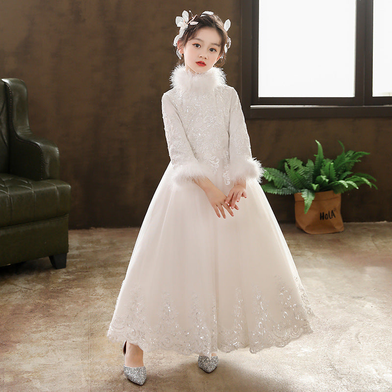 Princess Charlotte Flower Girl Dress Birthday  Princess  Children's Wedding Catwalk Evening Dress