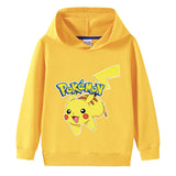 Children Pokemon Pikachu Hoodie Cotton Hooded Sweater Neutral