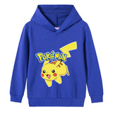 Children Pokemon Pikachu Hoodie Cotton Hooded Sweater Neutral