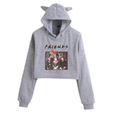 Friends Joey Hoodie Cat Ears Cropped Women's Hat