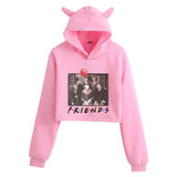 Friends Joey Hoodie Cat Ears Cropped Women's Hat